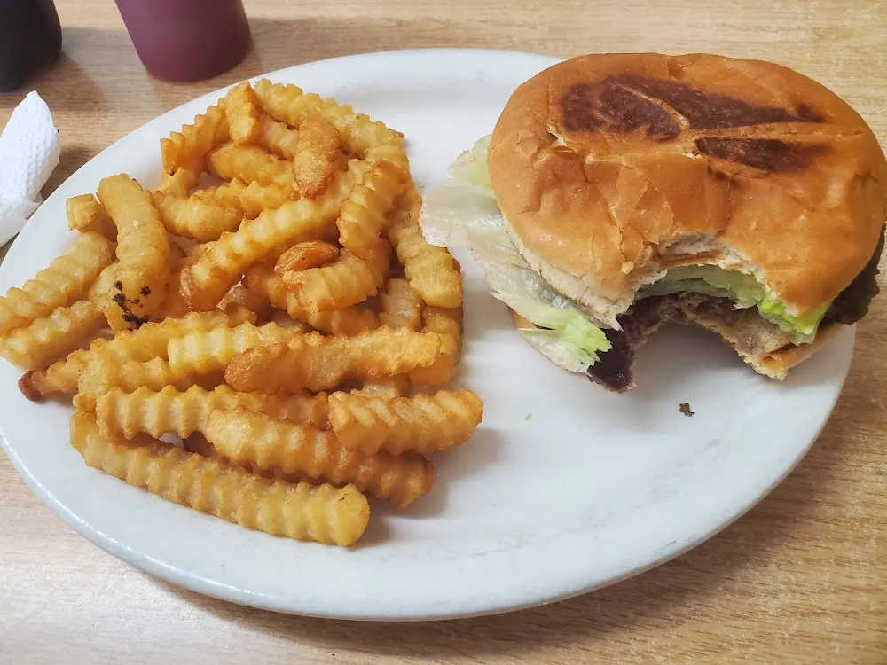 Hamburger and Fries